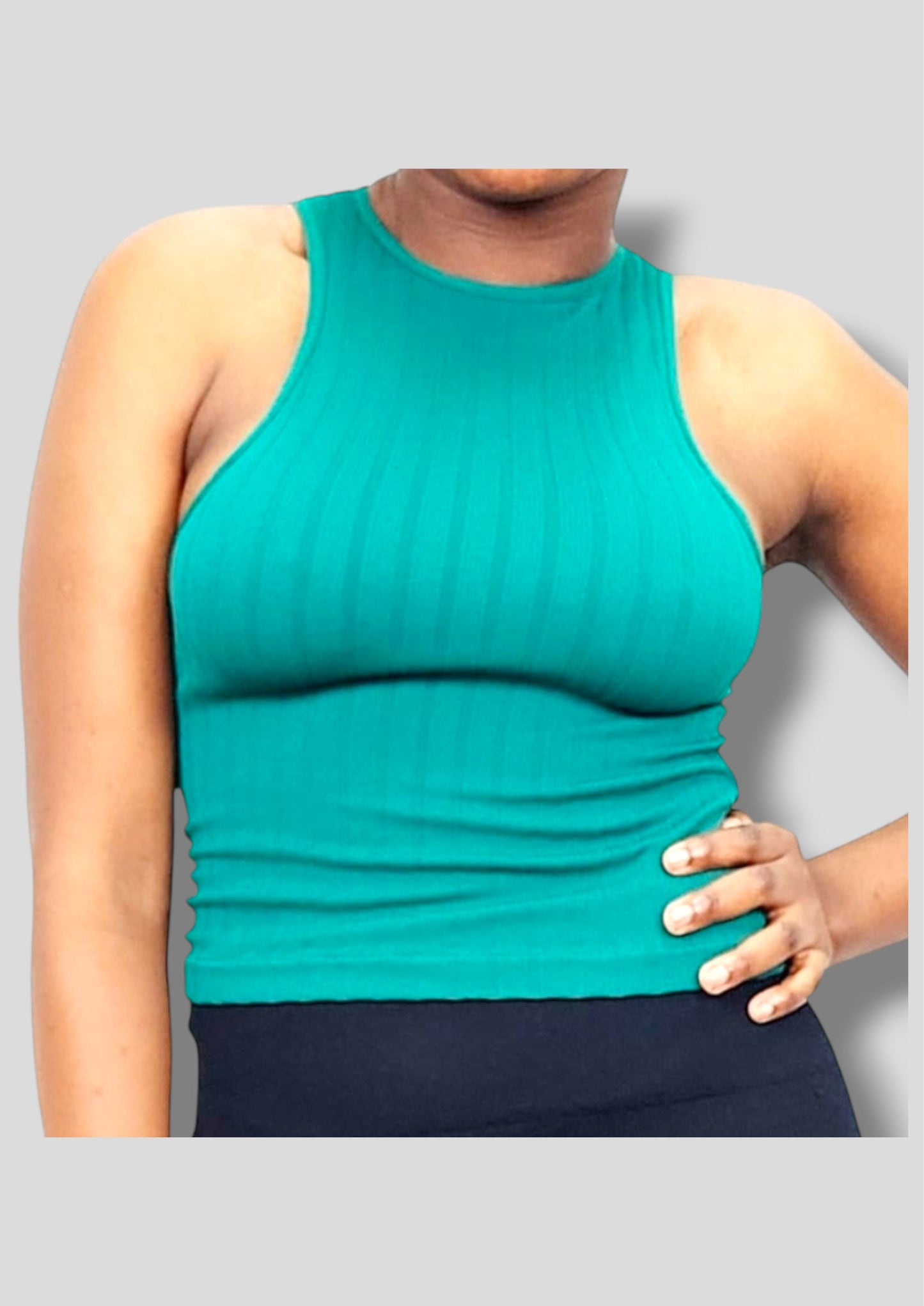Ribbed Crop Vest