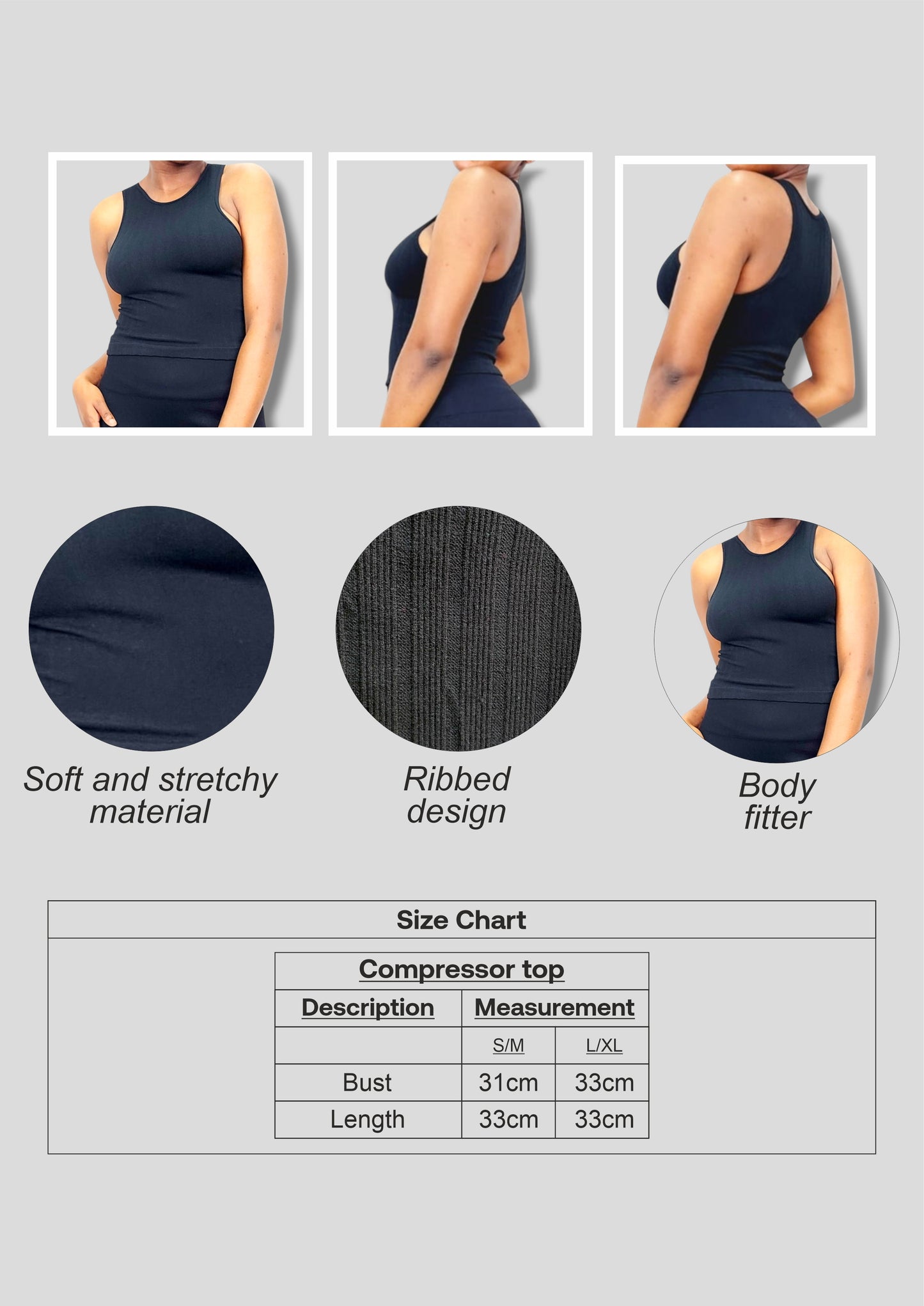 Ribbed Crop Vest