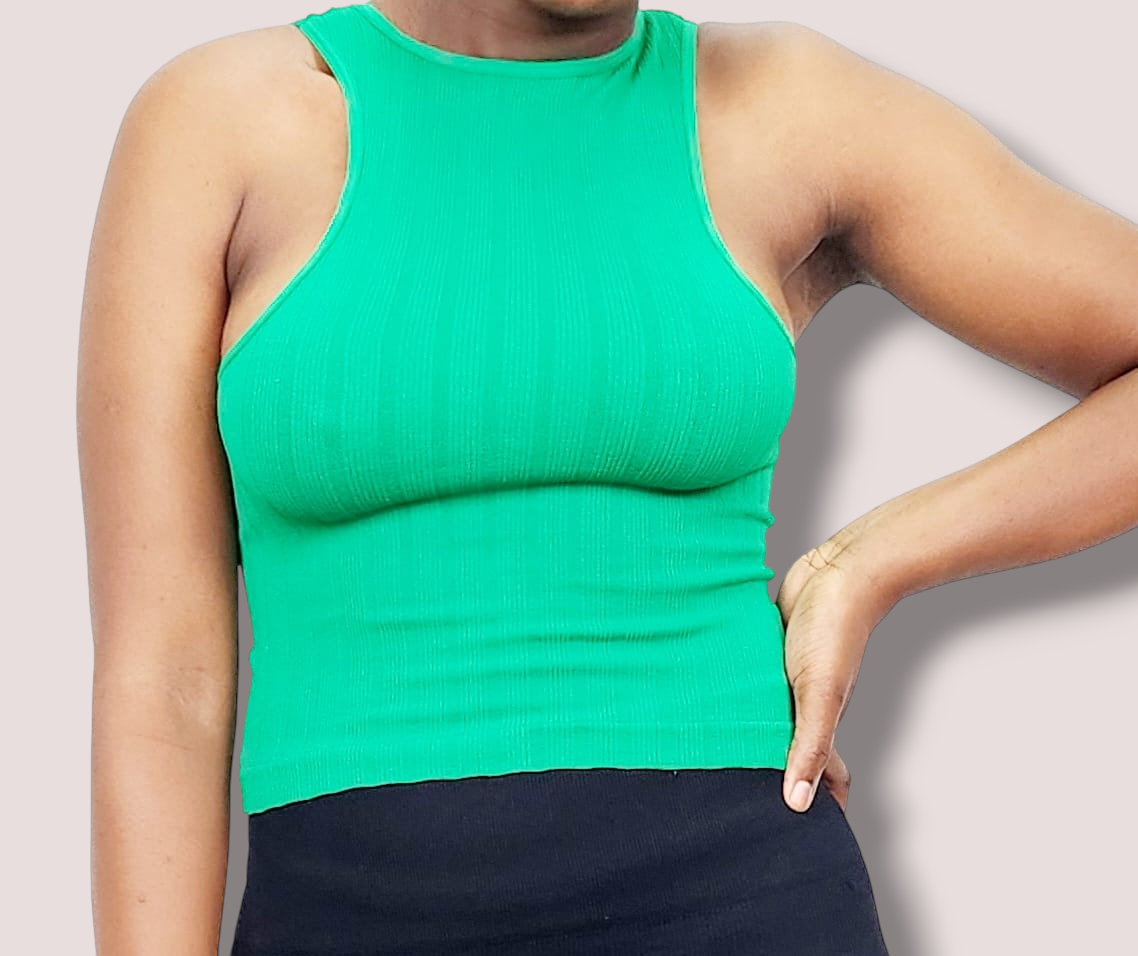 Ribbed Crop Vest