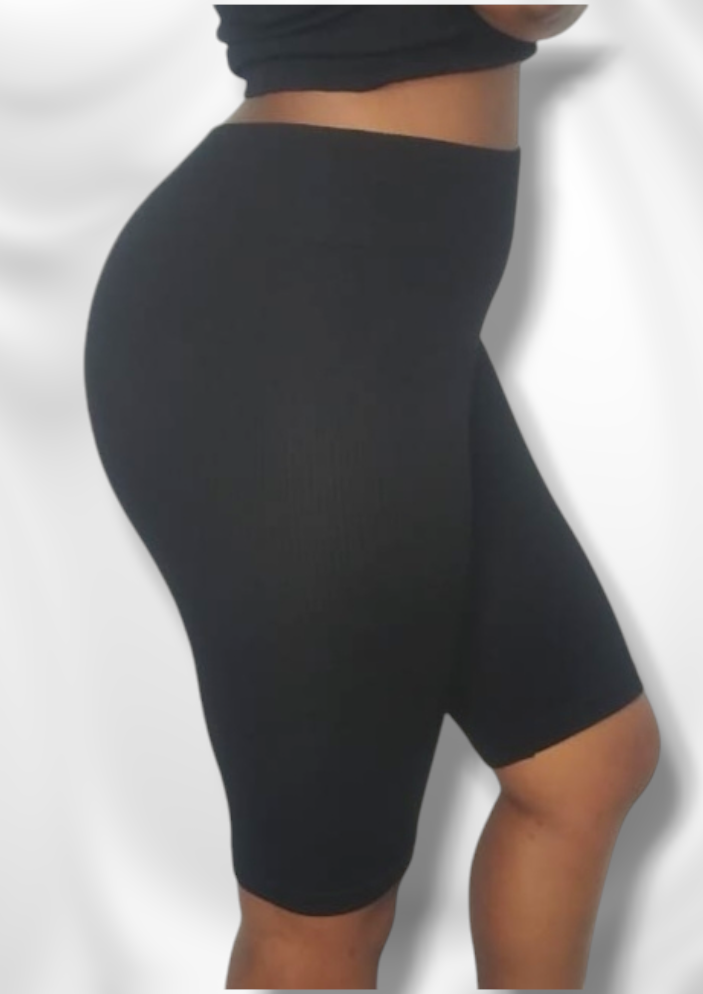 Black Ribbed Tights - 2 Pack