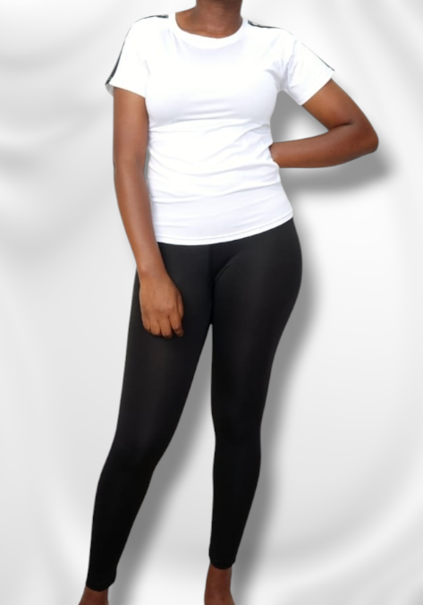 2 Piece Gym Set - Black & White