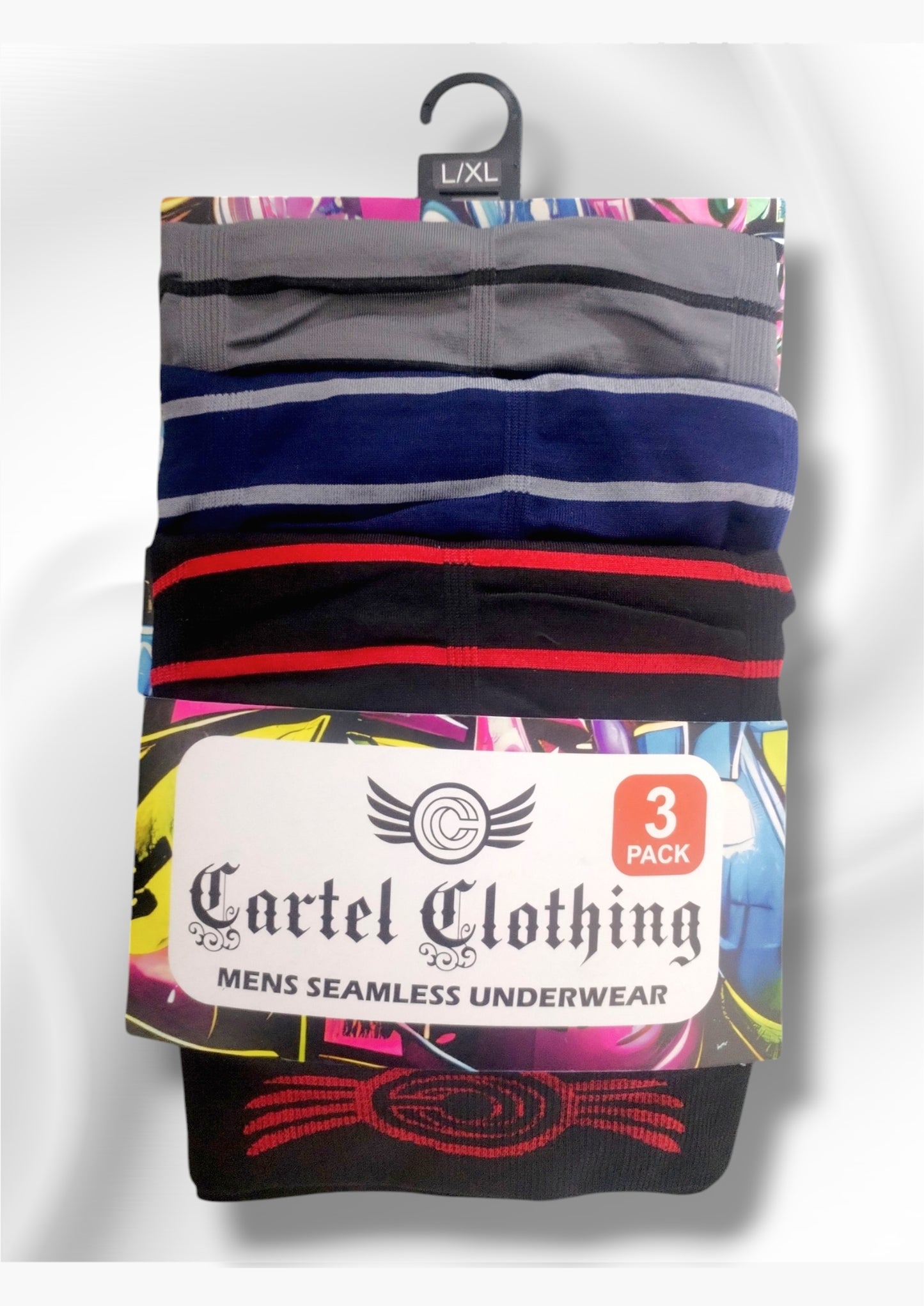 3 Pack Mens Boxer Shorts - Cartel Clothing