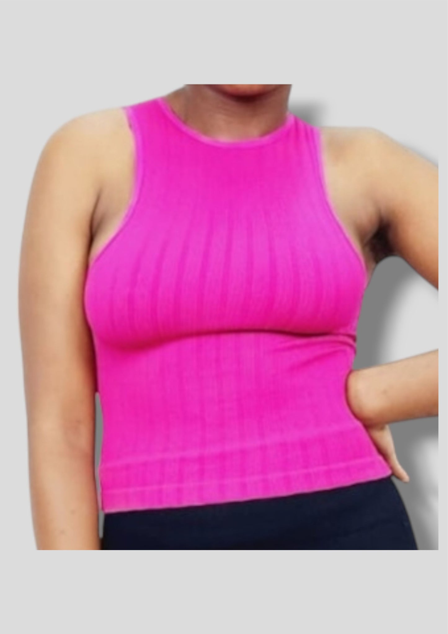 Ribbed Crop Vest